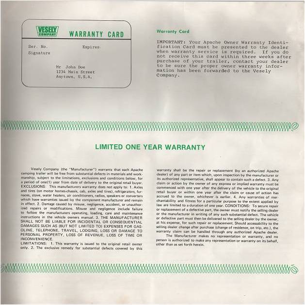 1976 Apache Owners Manual